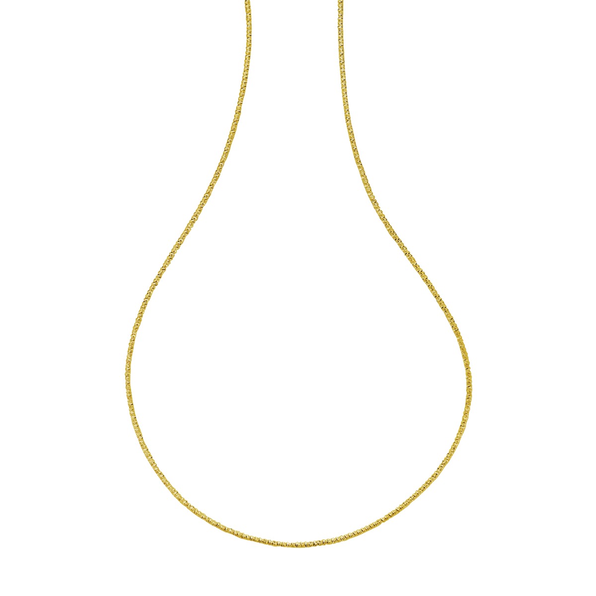 14K 1.7mm Sparkle Spring Chain