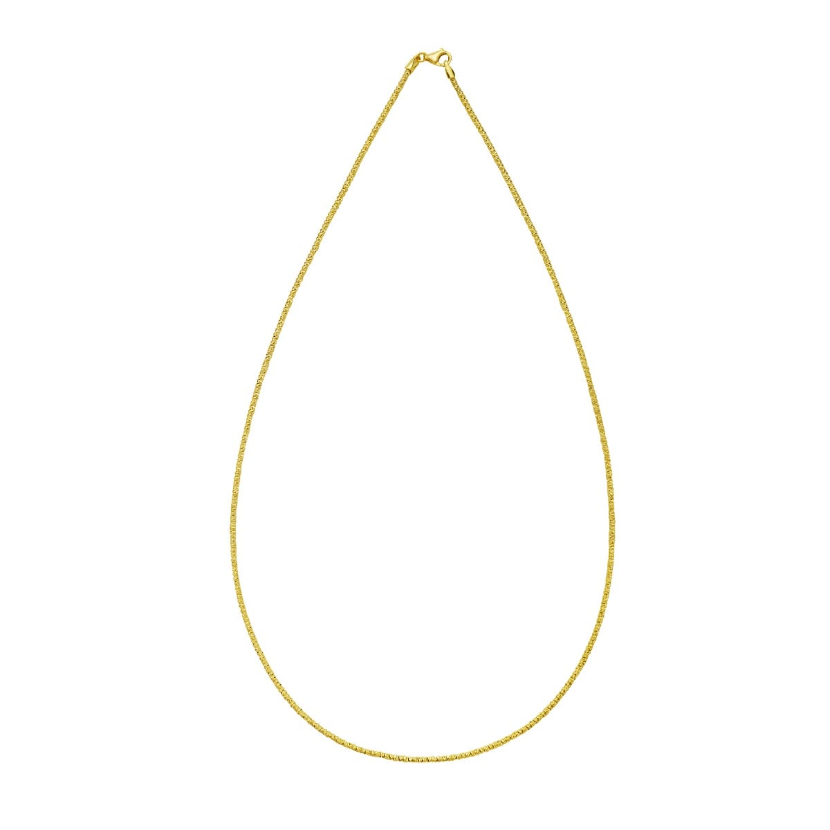 14K 1.7mm Sparkle Spring Chain