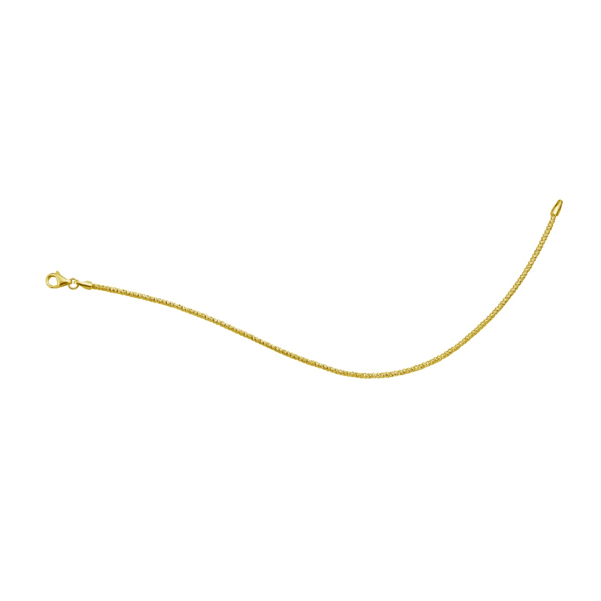 14K 1.7mm Sparkle Spring Chain