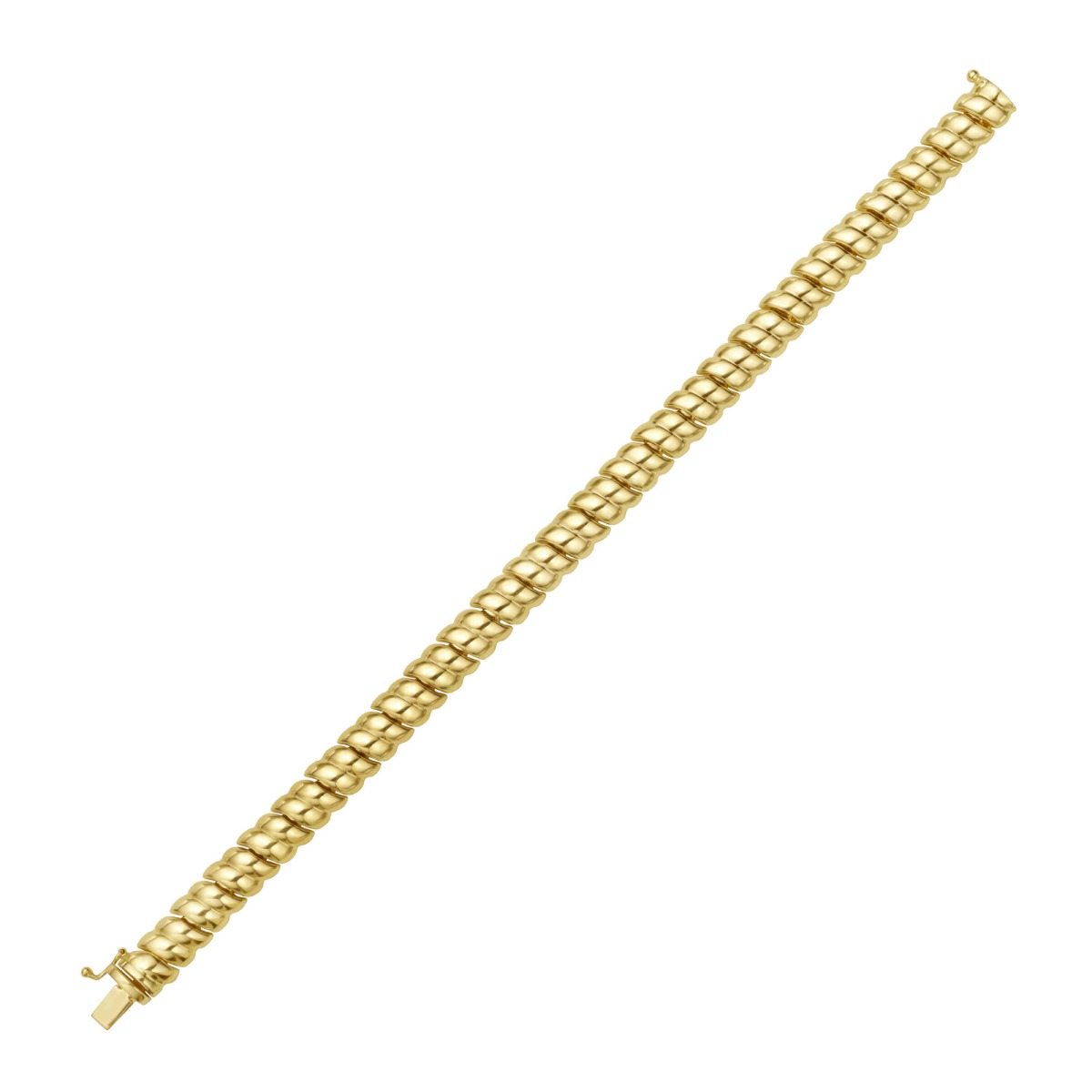 14K Scalloped Bangle