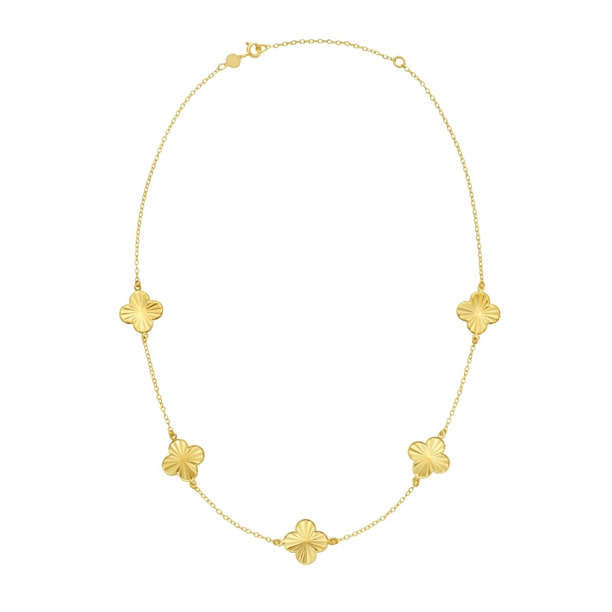 14K Golden Clover Necklace
