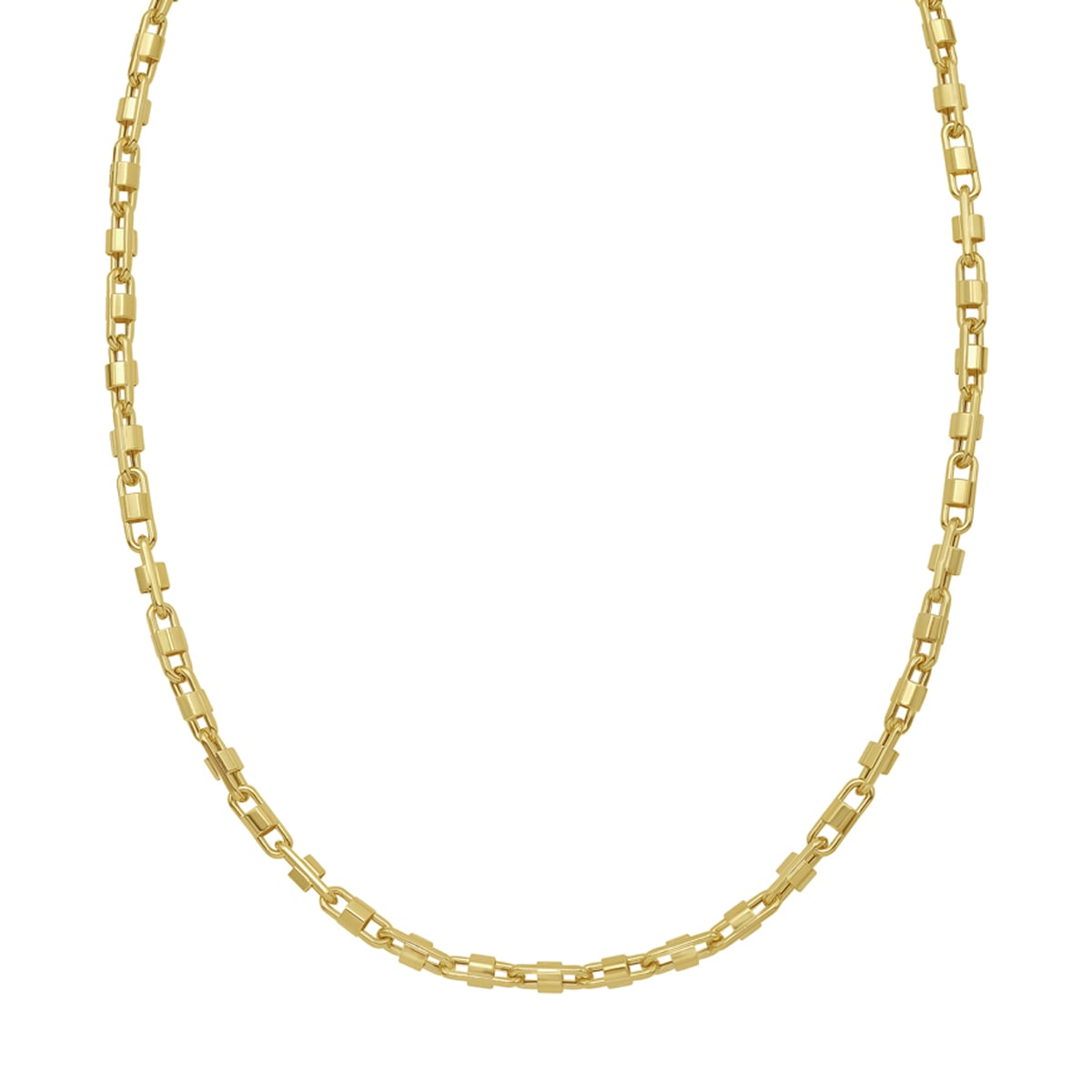 14K Gold Square Byzantine Bracelet
