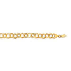 14K Gold Large Charm Bracelet