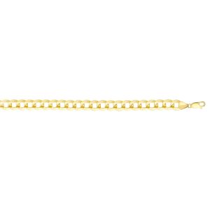 14K Gold 11.23mm Comfort Curb Chain