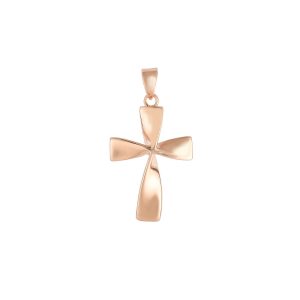 14K Gold Twist Cross