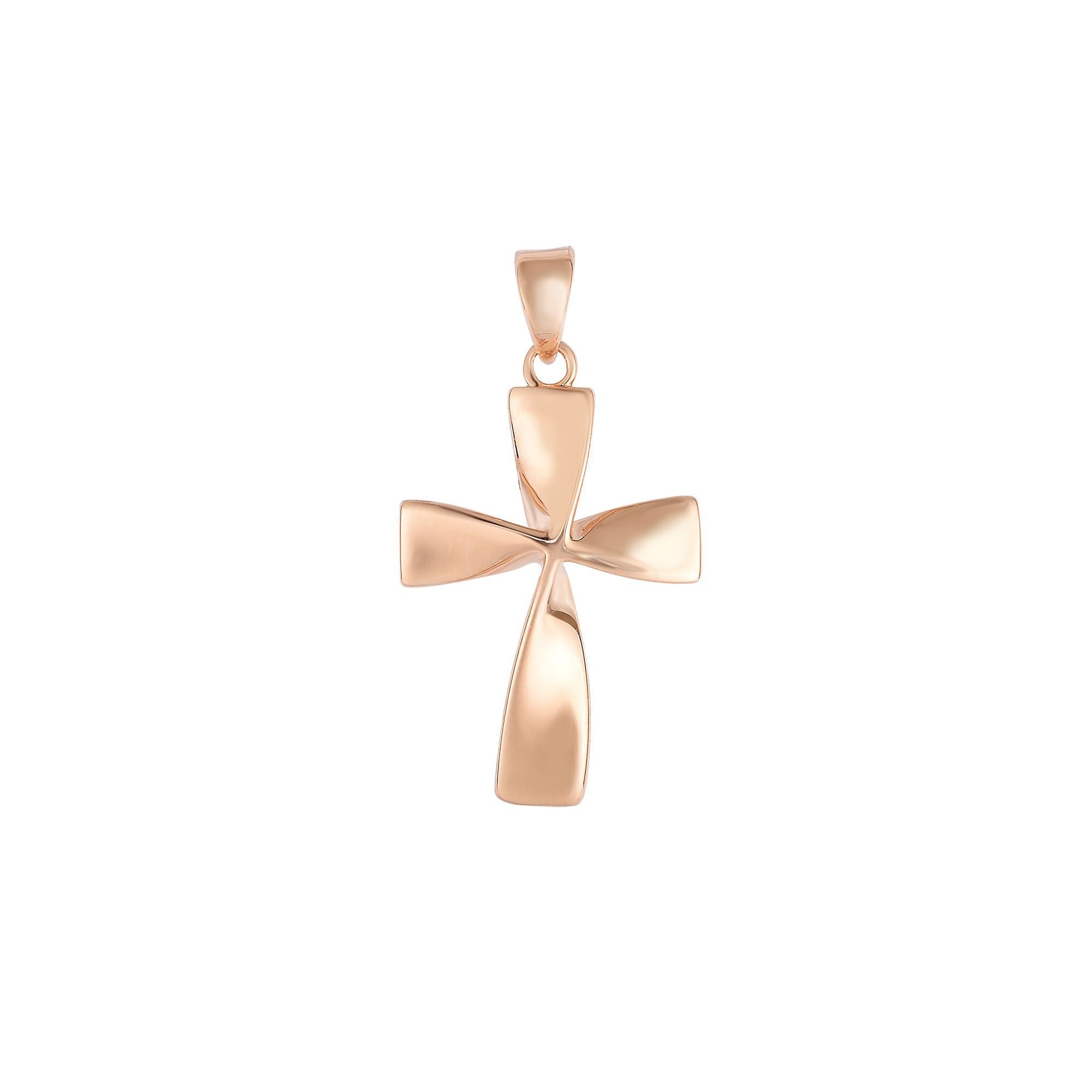 14K Gold Twist Cross