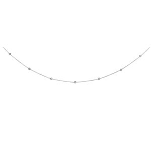14K Gold .50ct Diamonds by the Yard Necklace