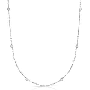 14K Gold .25ct Diamonds by the Yard Necklace