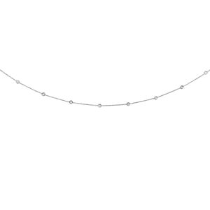 14K Gold 1.0ct Diamonds by the Yard Necklace