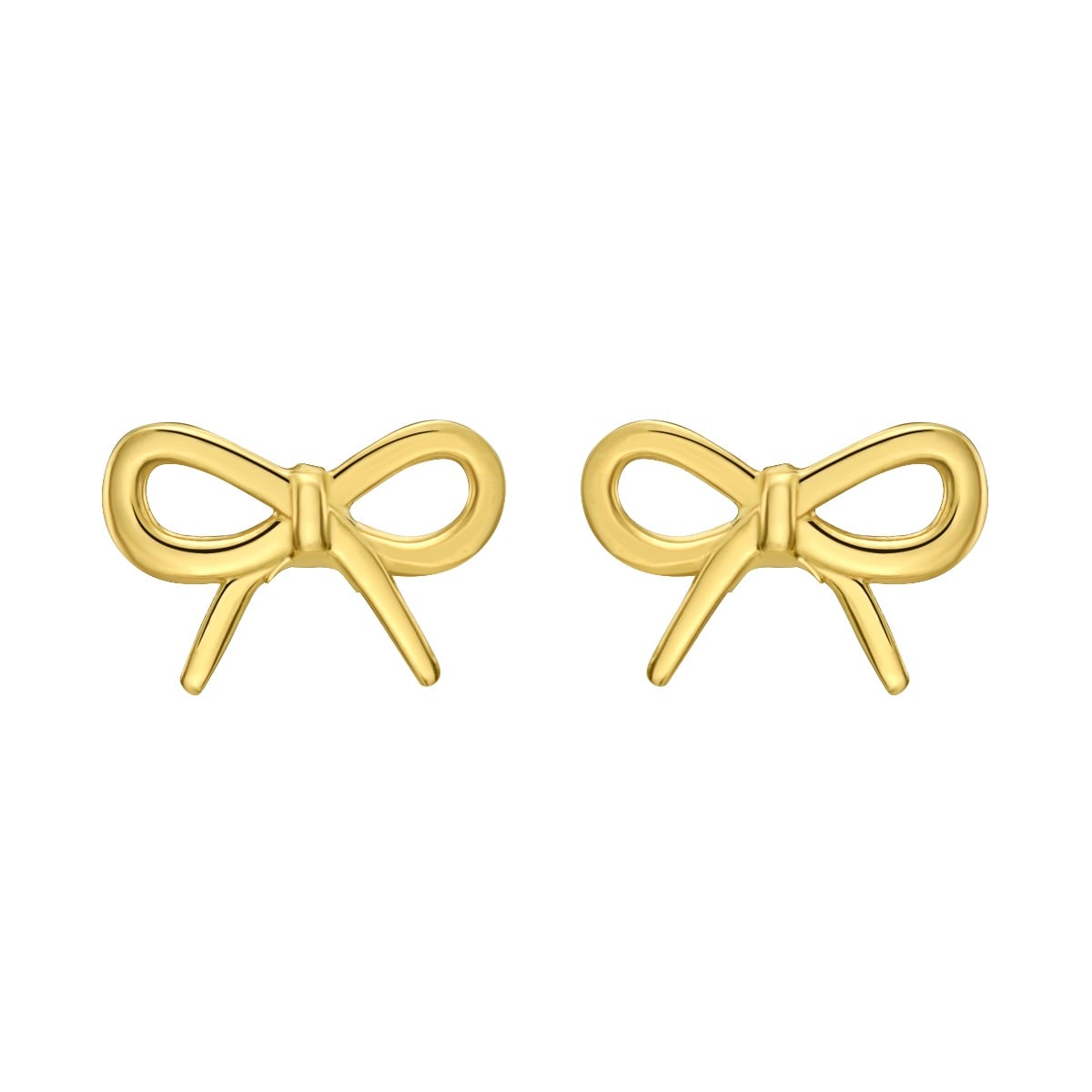 14K Small Bow Earring