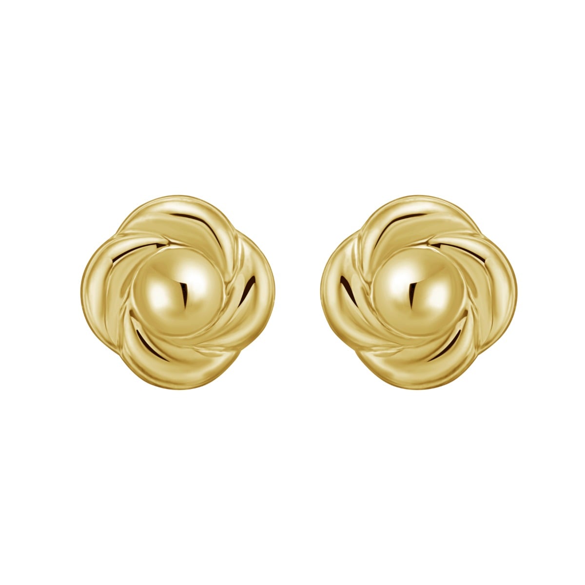 14K Floral Studs