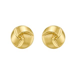 14K Large Fancy Knot Studs