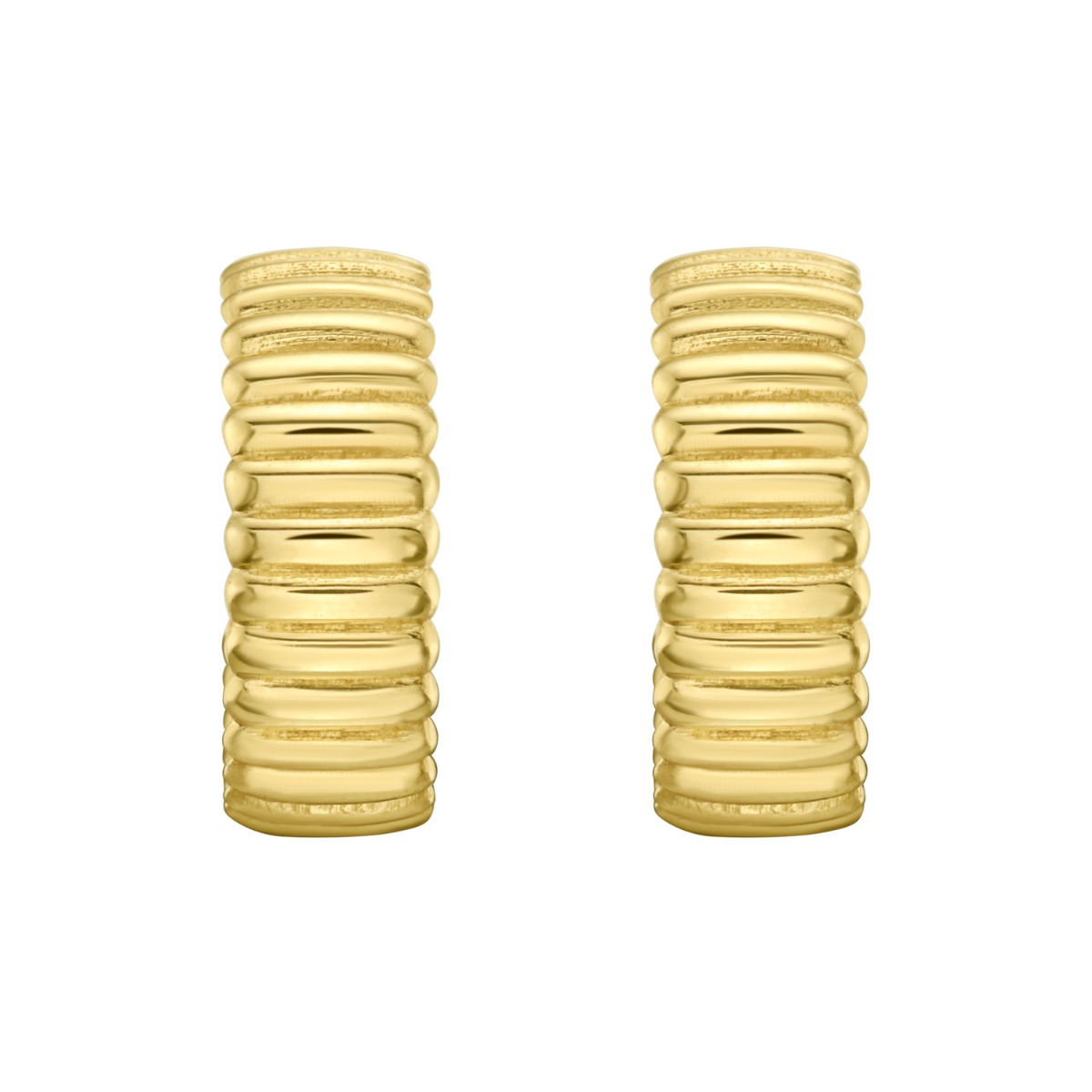 14K Tubogas C-Hoops