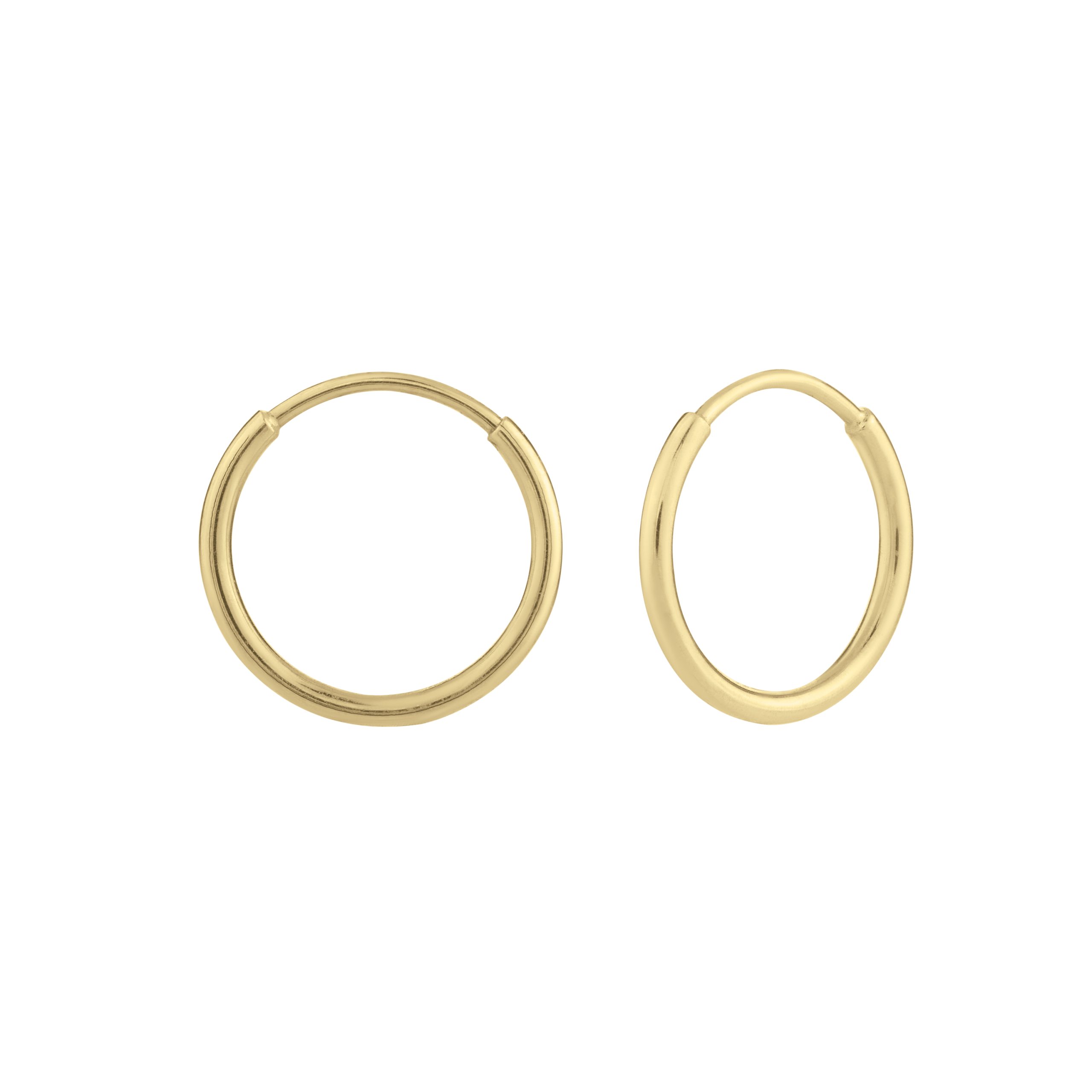 10K Gold Mini Endless Hoop Earring