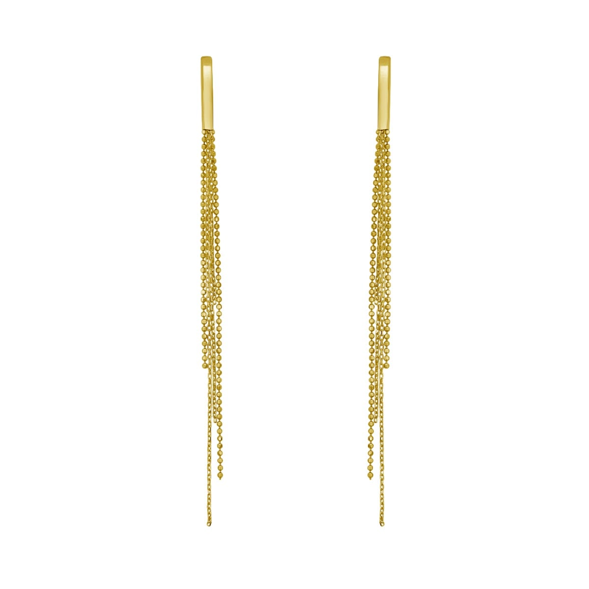 14K Multi-Chain Drop Earrings