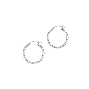 14K Gold 2x25mm Hoops