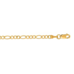 14K Gold 2.8mm Figaro Chain