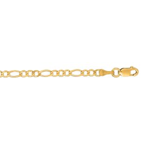 14K Gold 2.8mm Figaro Chain