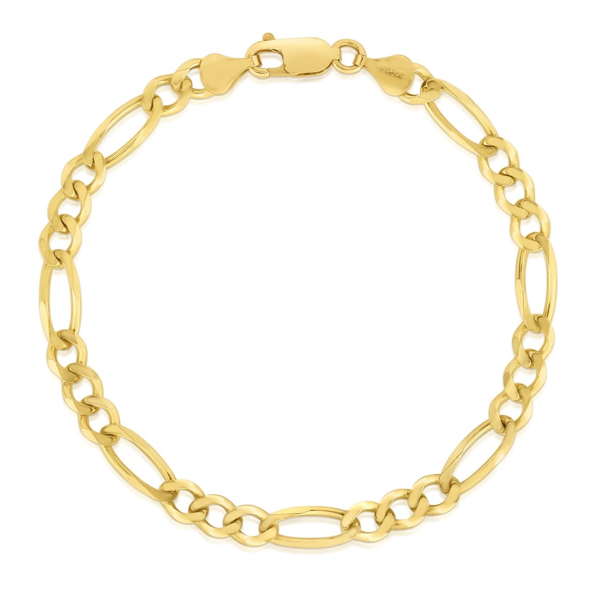 14K Gold 8" 3.8mm Figaro Chain