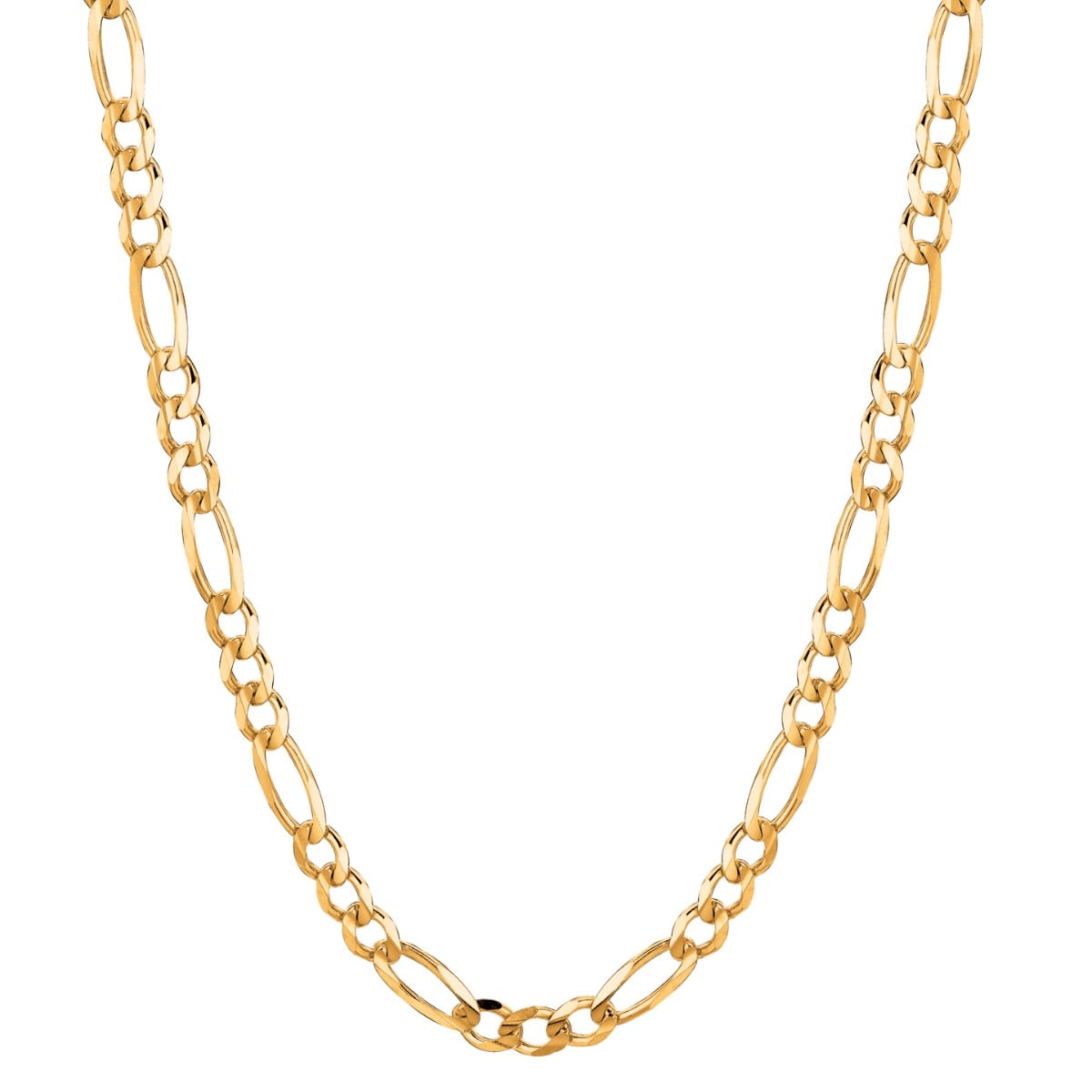14K Gold 8" 3.8mm Figaro Chain