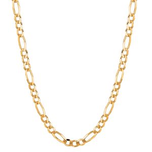 14K Gold 7" 3.8mm Figaro Chain