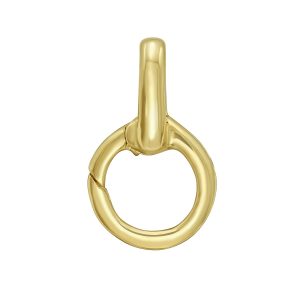 14K Charm Push Lock Doorknocker