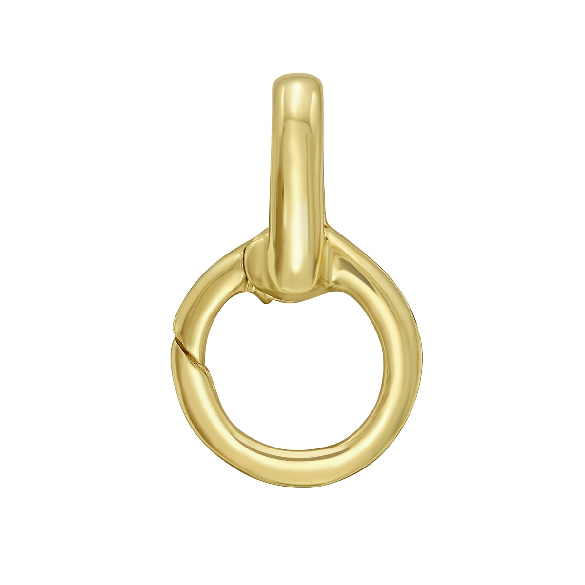 14K Charm Push Lock Doorknocker