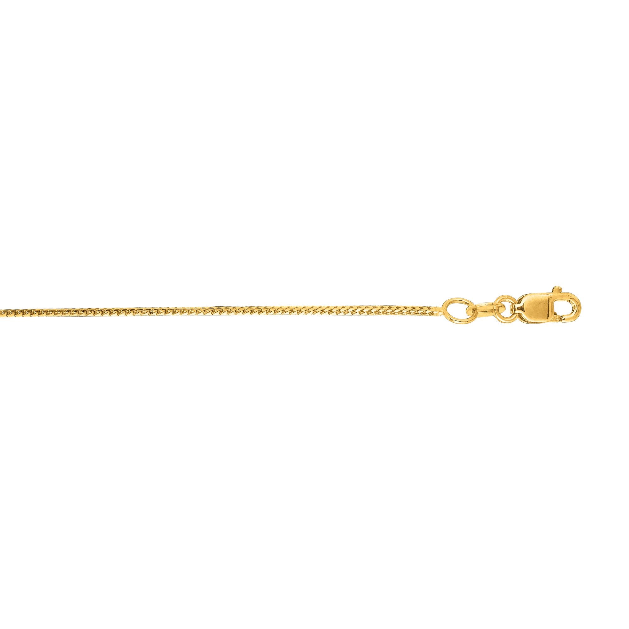 14K Gold .9mm Franco Chain