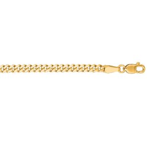 14K 3.3mm Gourmette Chain