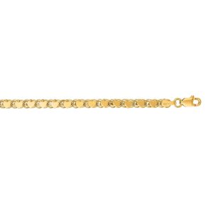 14K Gold 3.2mm Heart Chain