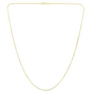 14K Gold 1.3mm French Cable Chain