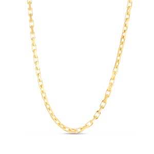 14K Gold 7.25" 2.5mm French Cable Chain