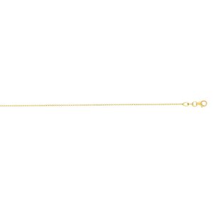 18K Gold 1.0mm Extendable Cable Chain