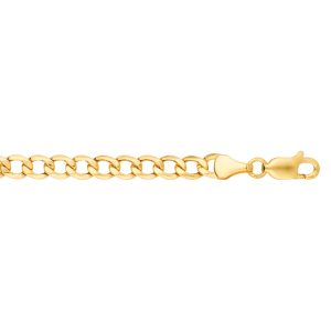 14K Gold 18" 5.3mm Lite Curb Chain