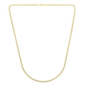 14K Gold 2.8mm Light Gourmette Chain