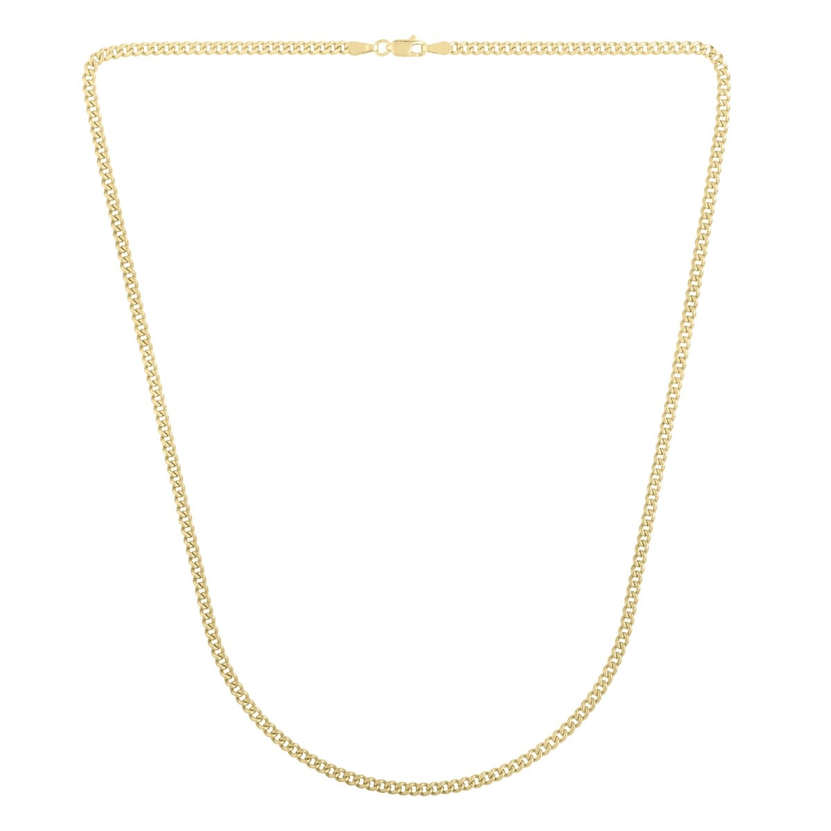 14K Gold 2.8mm Light Gourmette Chain