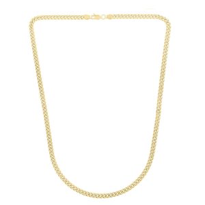 14K Gold 4.1mm Light Gourmette Chain