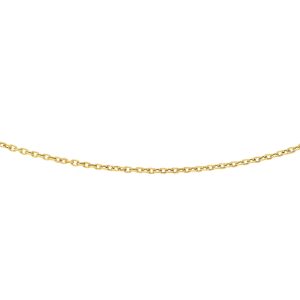 14K Gold 3.3mm Textured Cable Chain