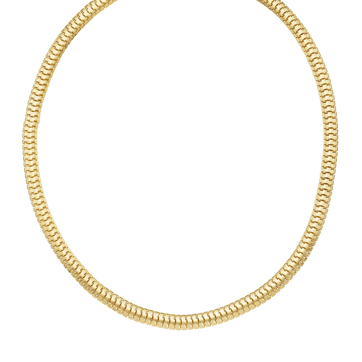 14K 6.5mm Lite Oval Snake Chain