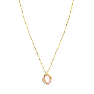 14K Trininty Chain Necklace