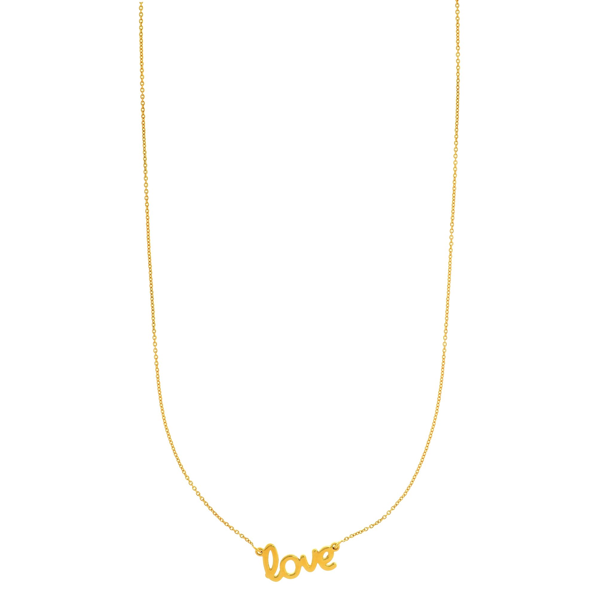 14K Gold Love Necklace