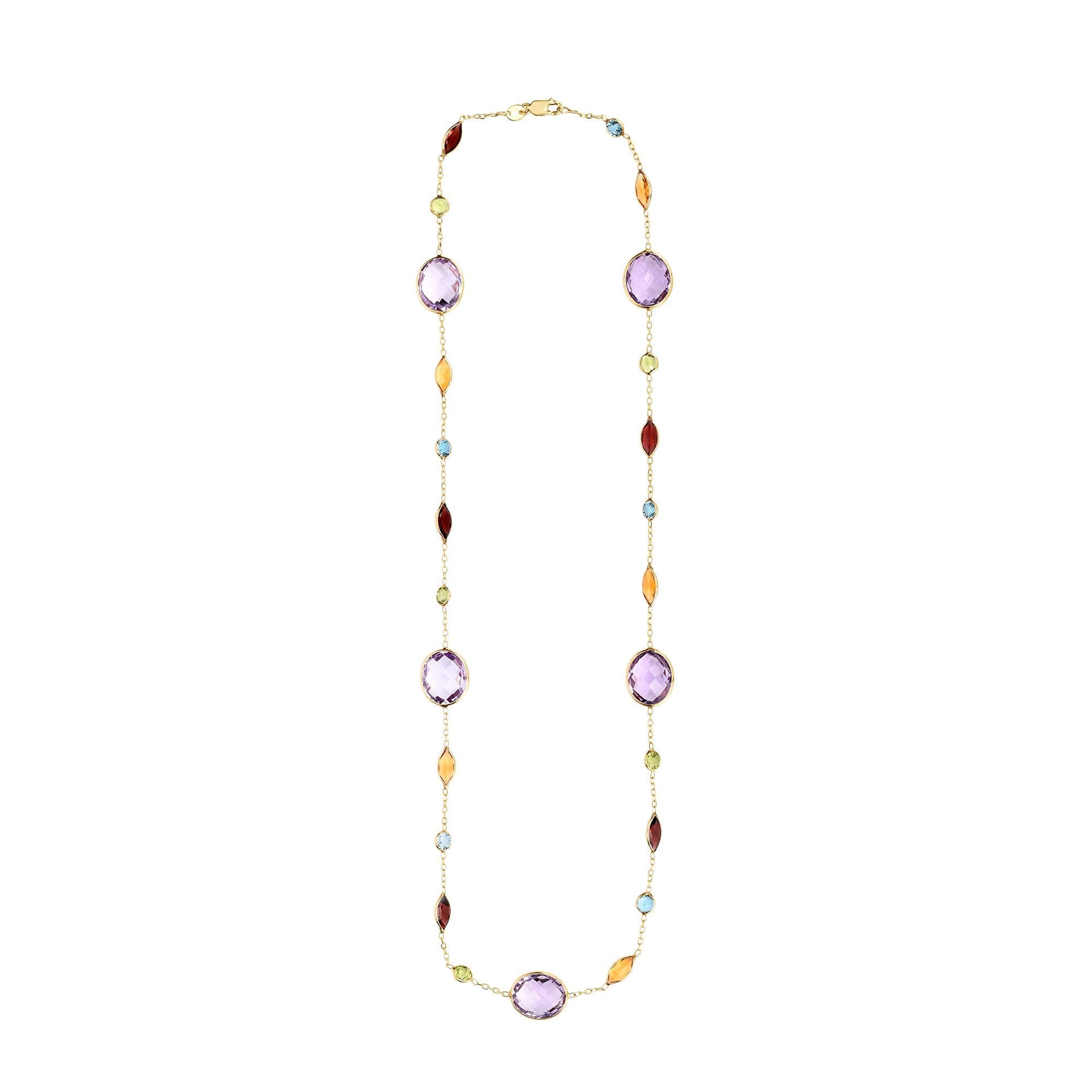 14K Gold Semi-Precious Necklace