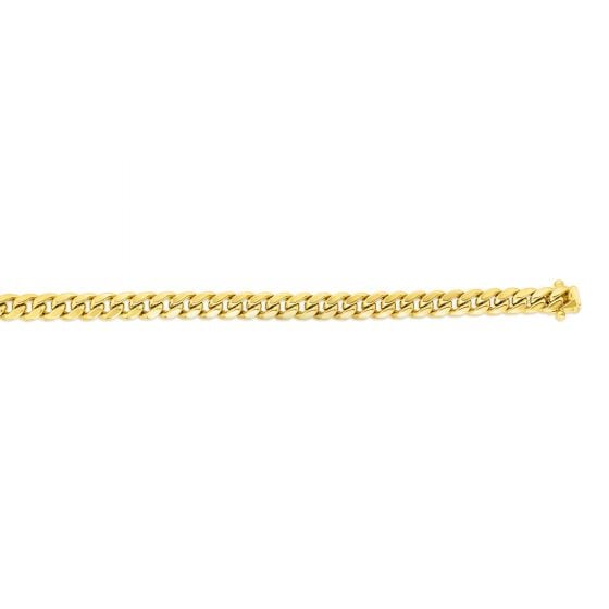 10K Gold 24" 7.2mm Semi-Solid Classic Miami Cuban