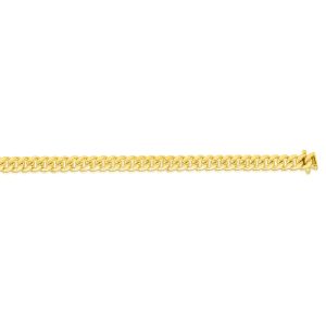 14K Gold 8.5" 4.9mm Classic Miami Cuban