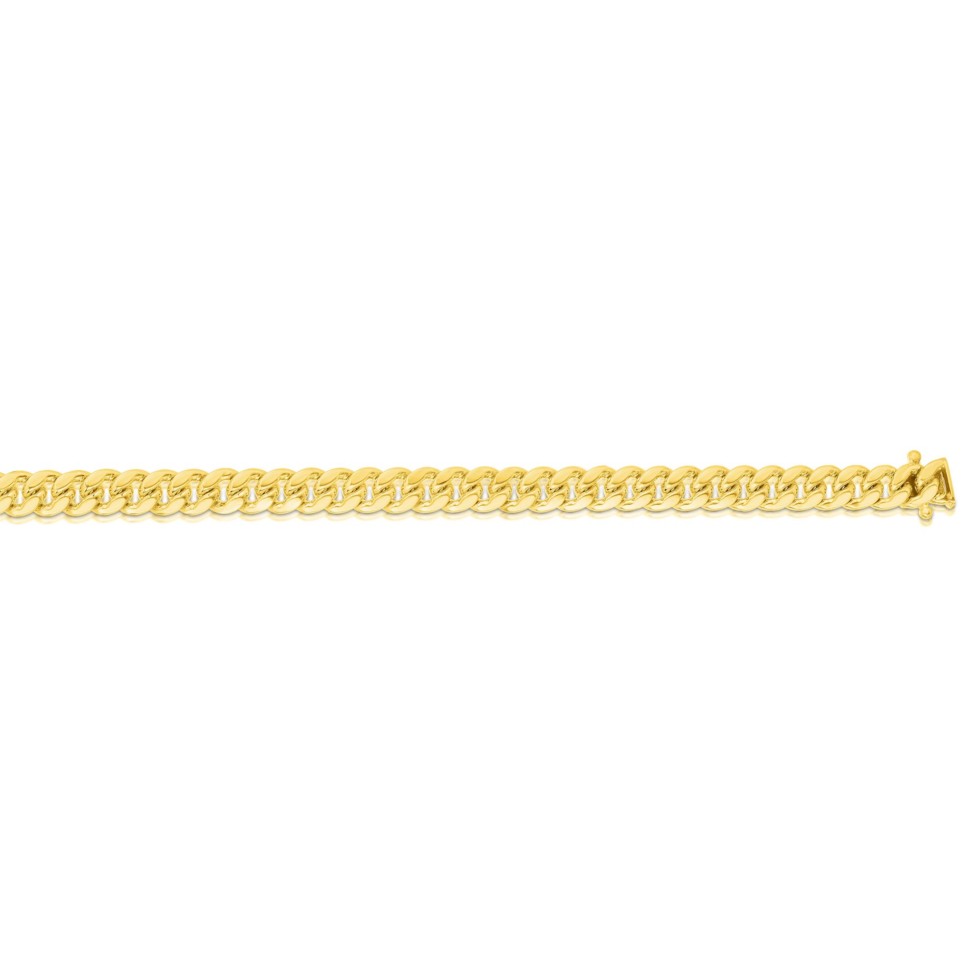 14K Gold 8.5" 4.9mm Classic Miami Cuban