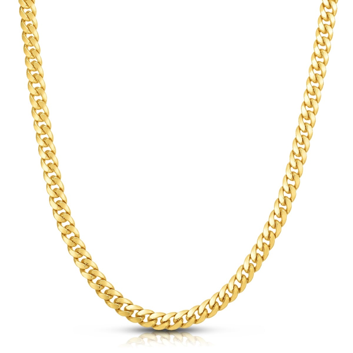 14K Gold 22" 7.1mm Classic Miami Cuban