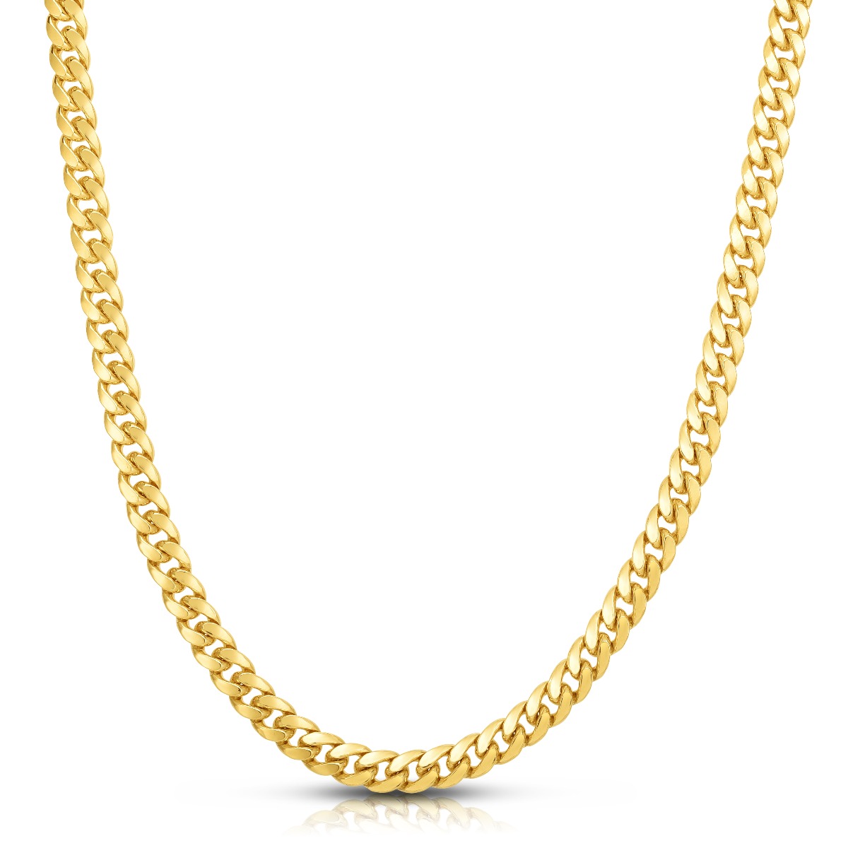 14K Gold 20" 7.1mm Classic Miami Cuban