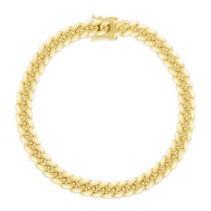 14K Gold 8.5" 8.2mm Classic Miami Cuban