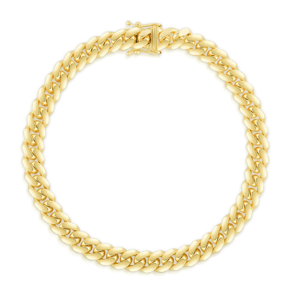 14K Gold 8.5" 8.2mm Classic Miami Cuban