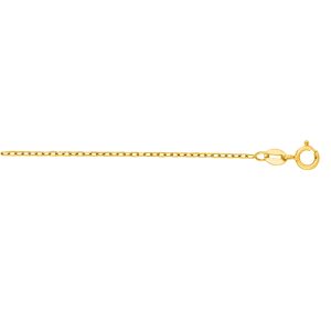 14K Gold 1.2mm Open Cable Chain